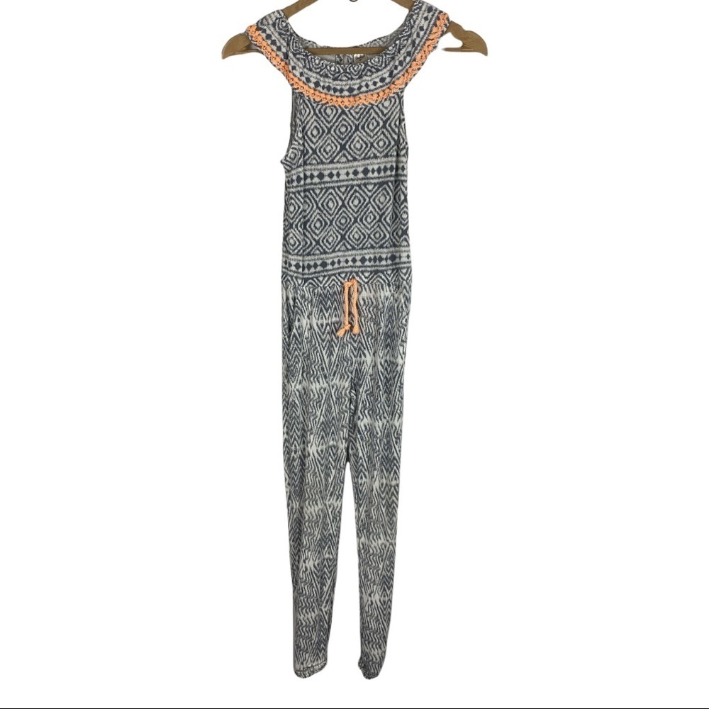 OshKosh Girls Pant Jumpsuit Gray with Orange